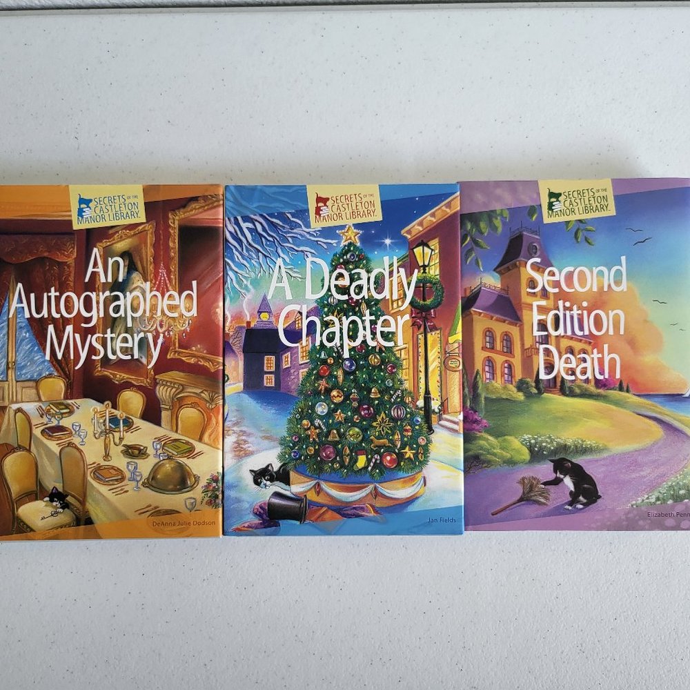 Secrets of the Castleton Manor Library Bundle of 3 Books Brand New Never Read